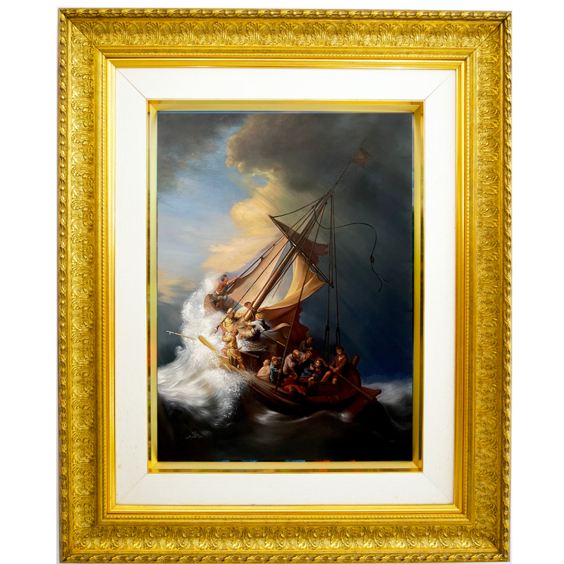 Chrystus w burzy na morzu Galilejskim - Rembrandt