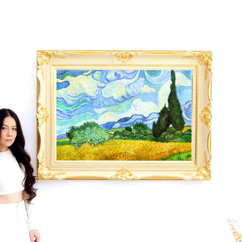 Pole pszenicy z cyprysem - Vincent van Gogh