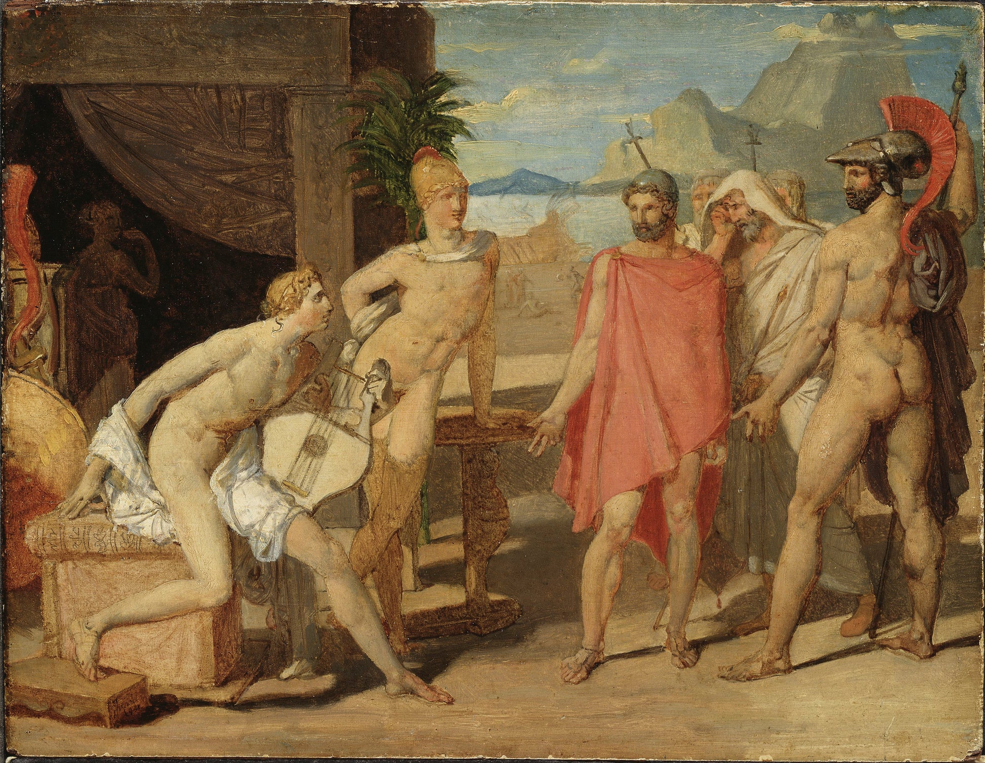 Achille przyjmujący ambasadorów Agamemnona - Jean-Auguste-Dominique Ingres