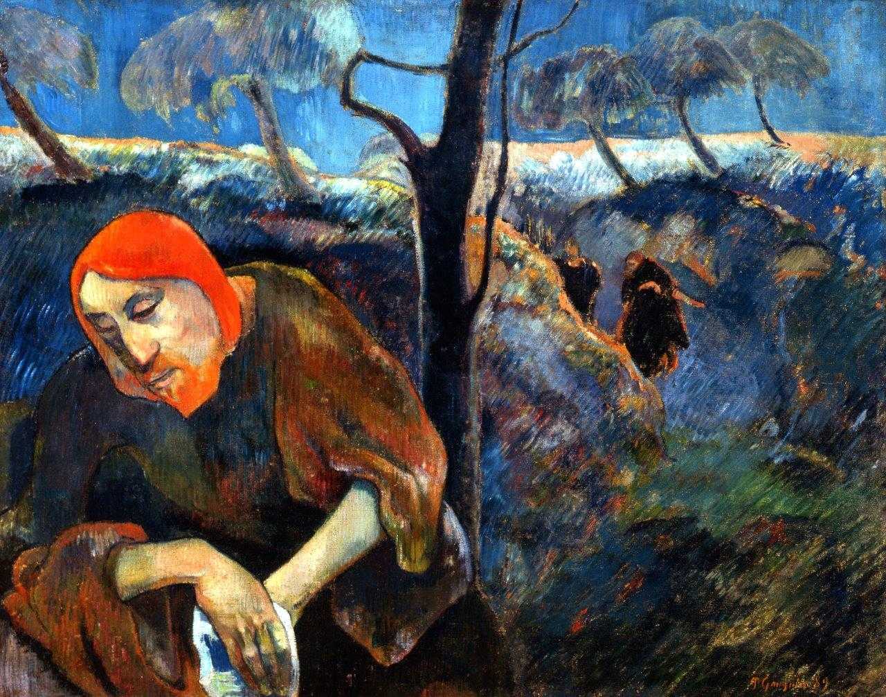 Chrystus w Ogrodzie Oliwnym - Paul Gauguin