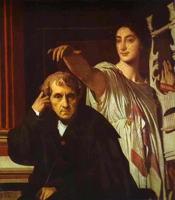 Luigi Cherubini i muza lirycznej poezji - Jean-Auguste-Dominique Ingres
