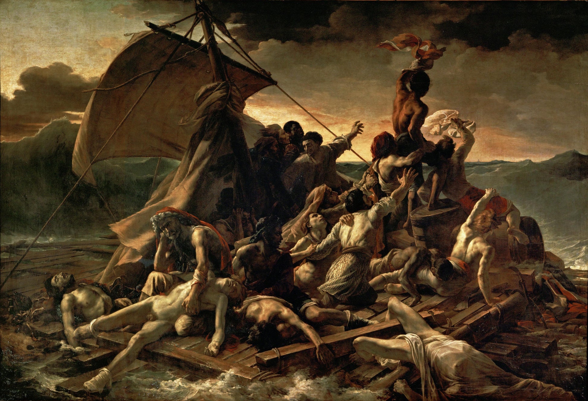 Reproduction du tableau « Le Radeau de la Méduse - Théodore Géricault » par Alpha Reproduction en peinture à l’huile