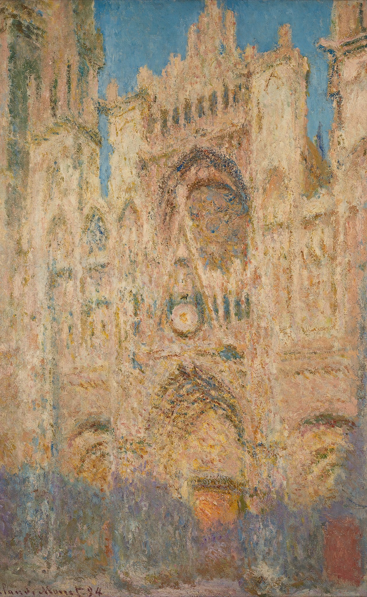 Katedra w Rouen, koniec dnia - Claude Monet