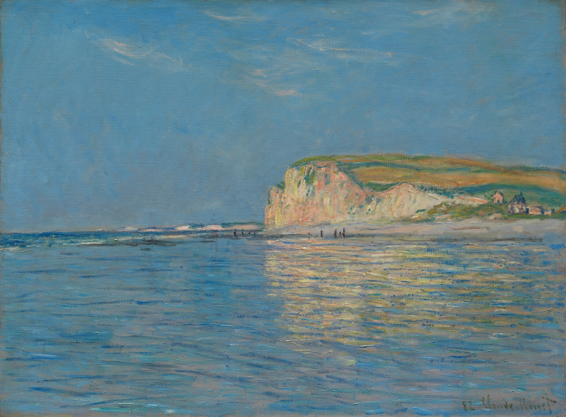 Odpływ w Pourville, niedaleko Dieppe, w 1882 roku - Claude Monet
