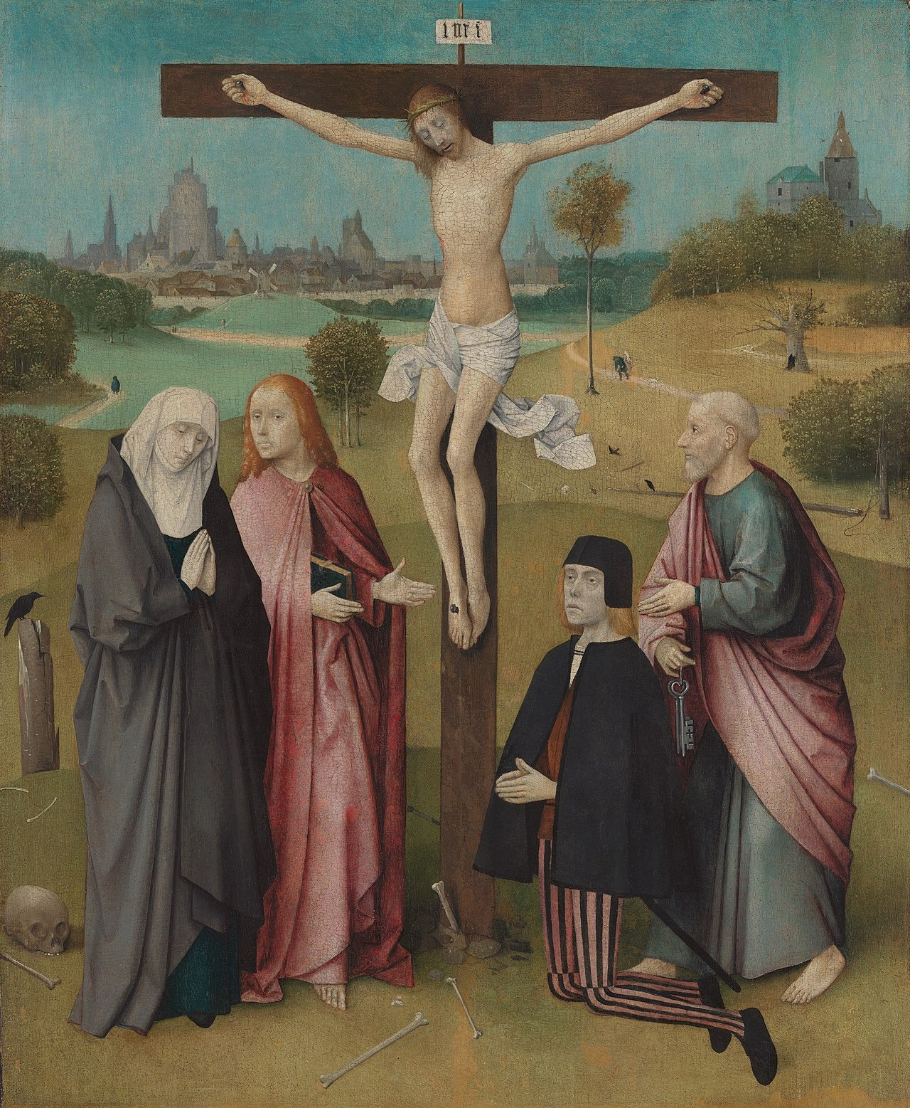 Ukrzyżowanie z darczyńcą - Hieronymus Bosch