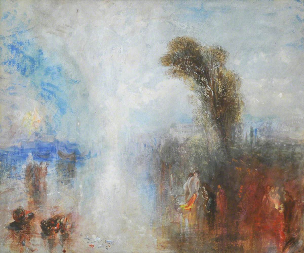 Neapolitańskie dziewczyny rybackie zaskoczone kąpielą w blasku księżyca - J. M. W. Turner