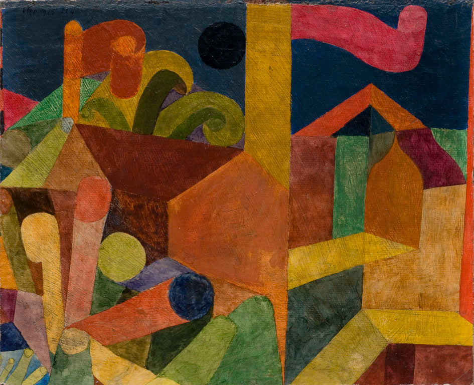 Krajobraz z flagami; Domy z flagami - Paul Klee