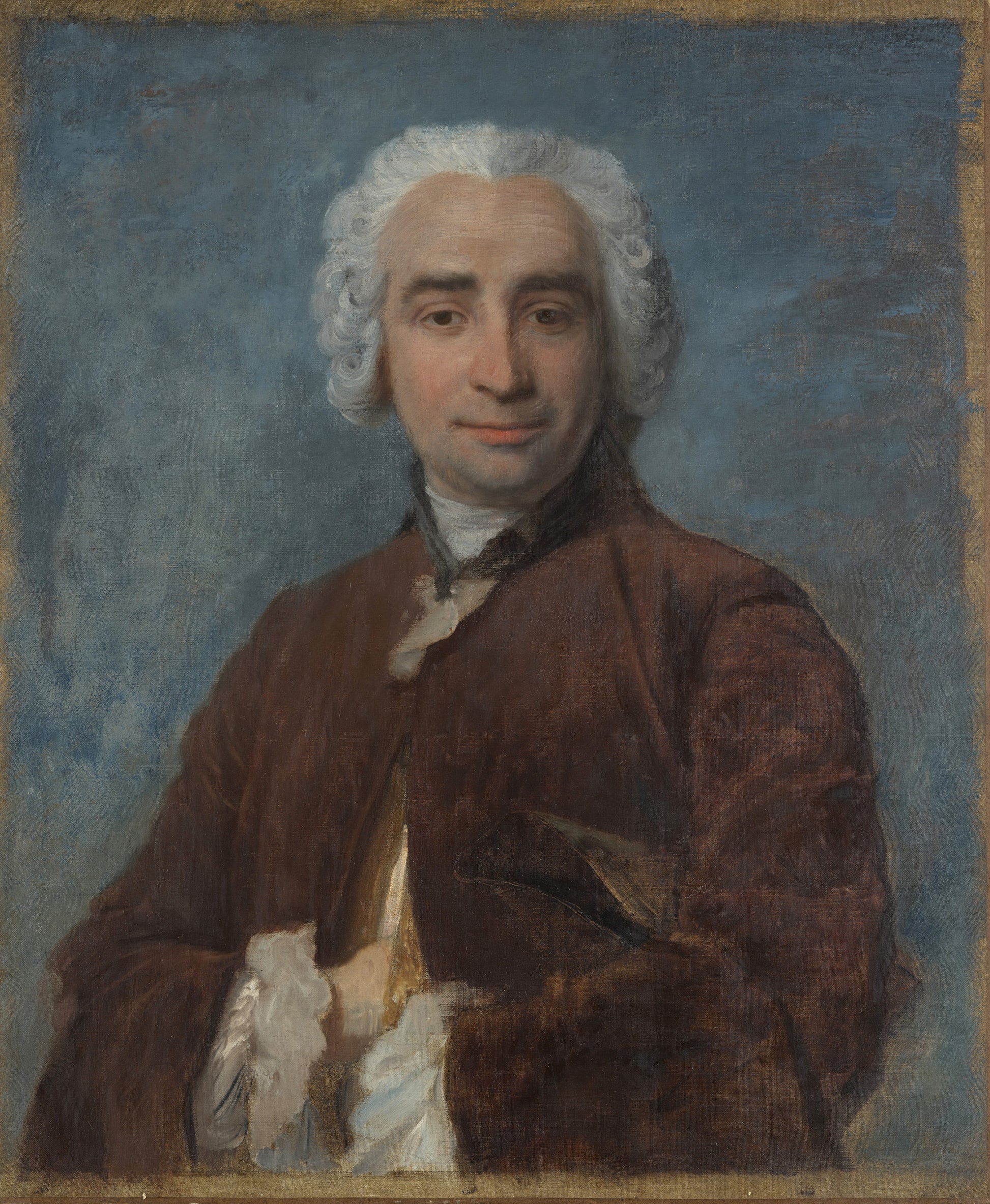 Portret mężczyzny, według Maurice'a Quentin de La Tour - Edgar Degas