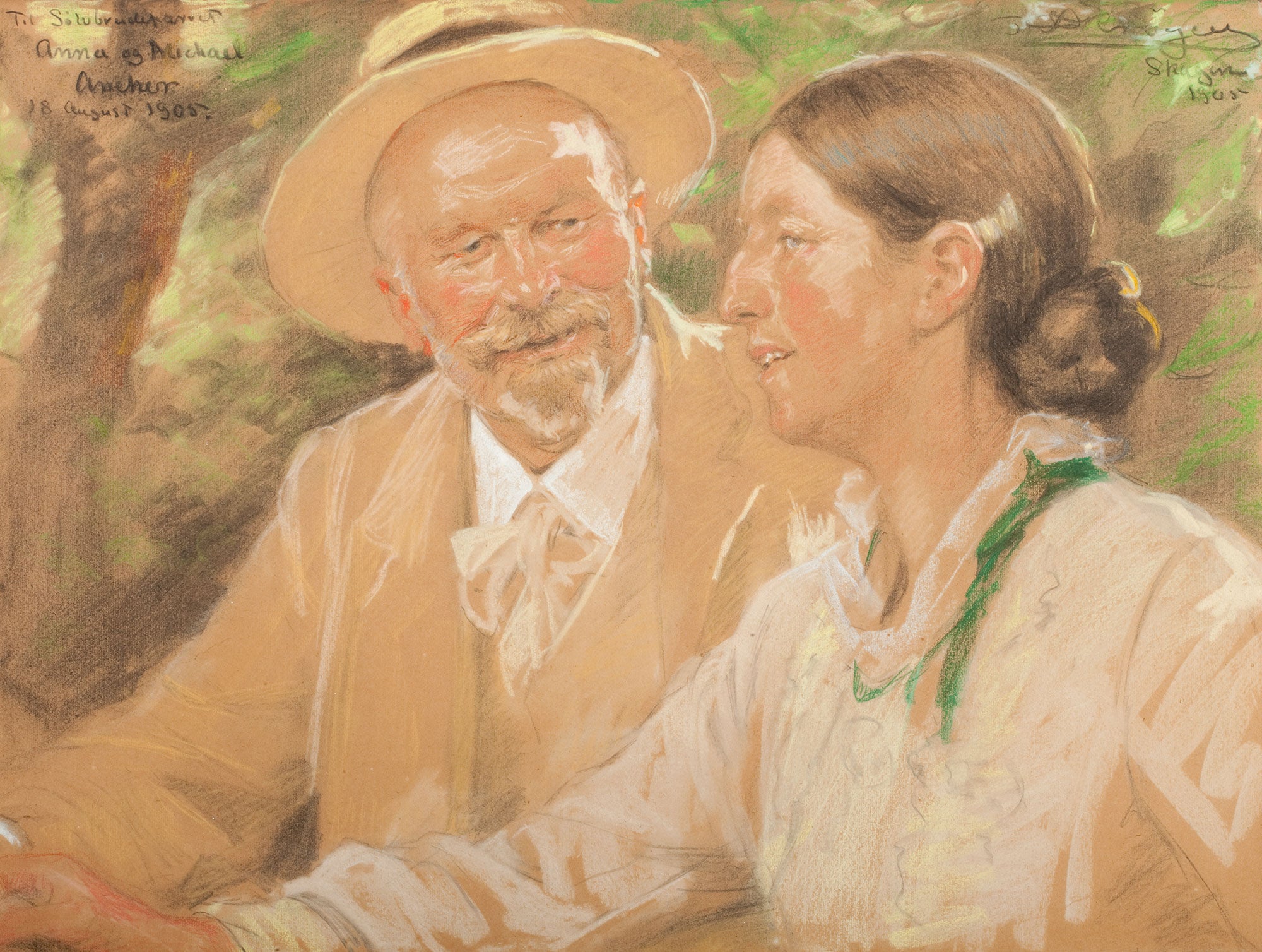 Anna i Michael Ancher w dniu ich srebrnych godów - Peder Severin Krøyer