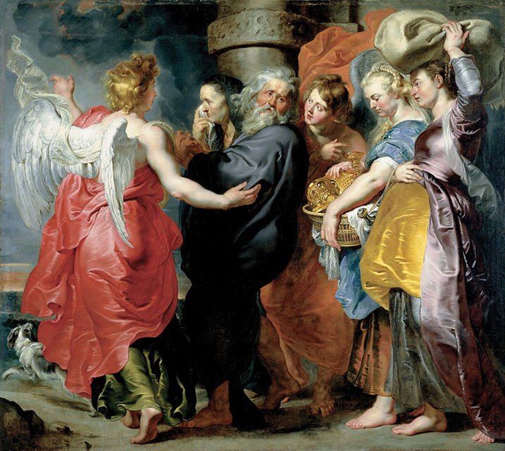 Ucieczka Lota i jego rodziny z Sodomy - Peter Paul Rubens