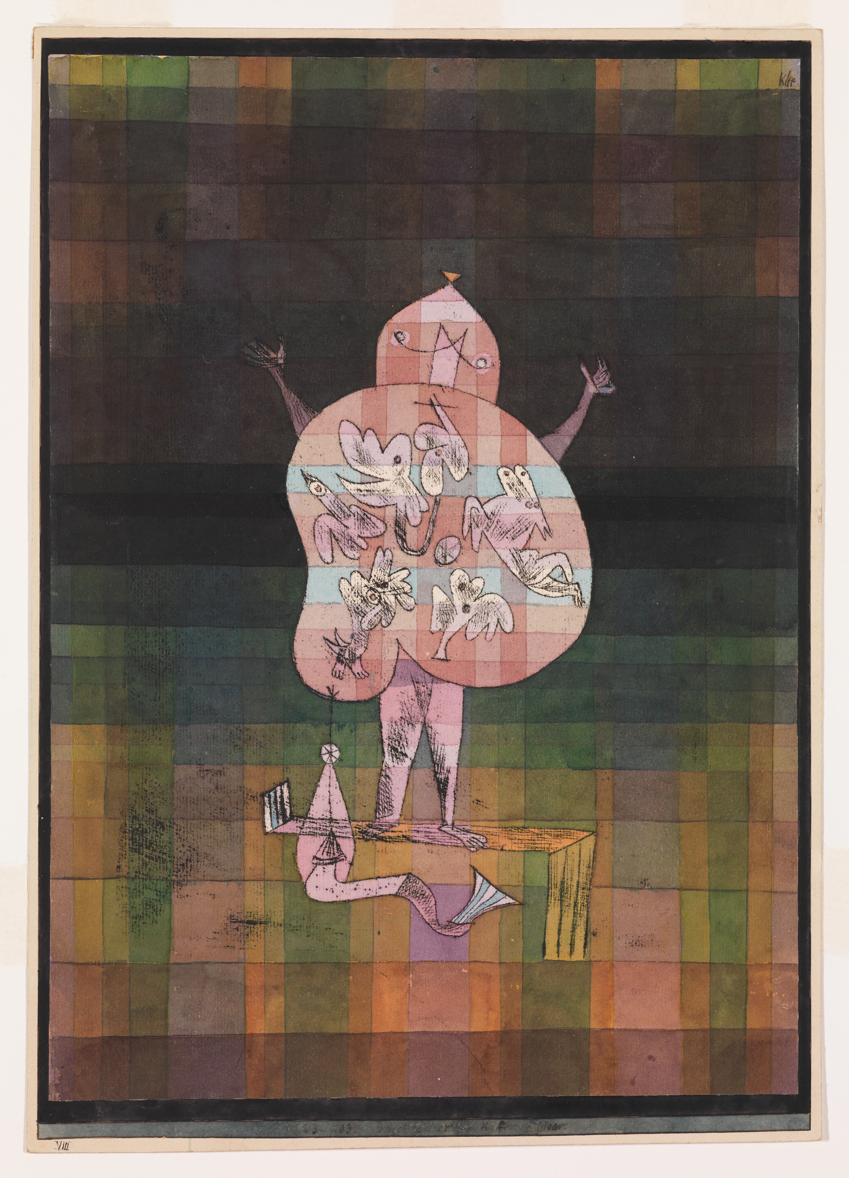 Wentriloquista i krzykacz na wrzosowisku - Paul Klee