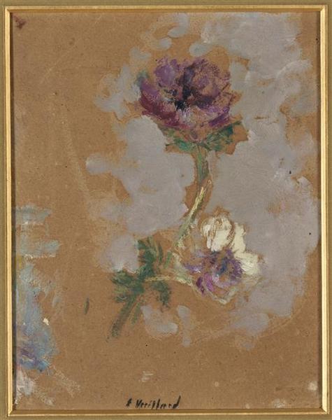 Deux anémones - Édouard Vuillard