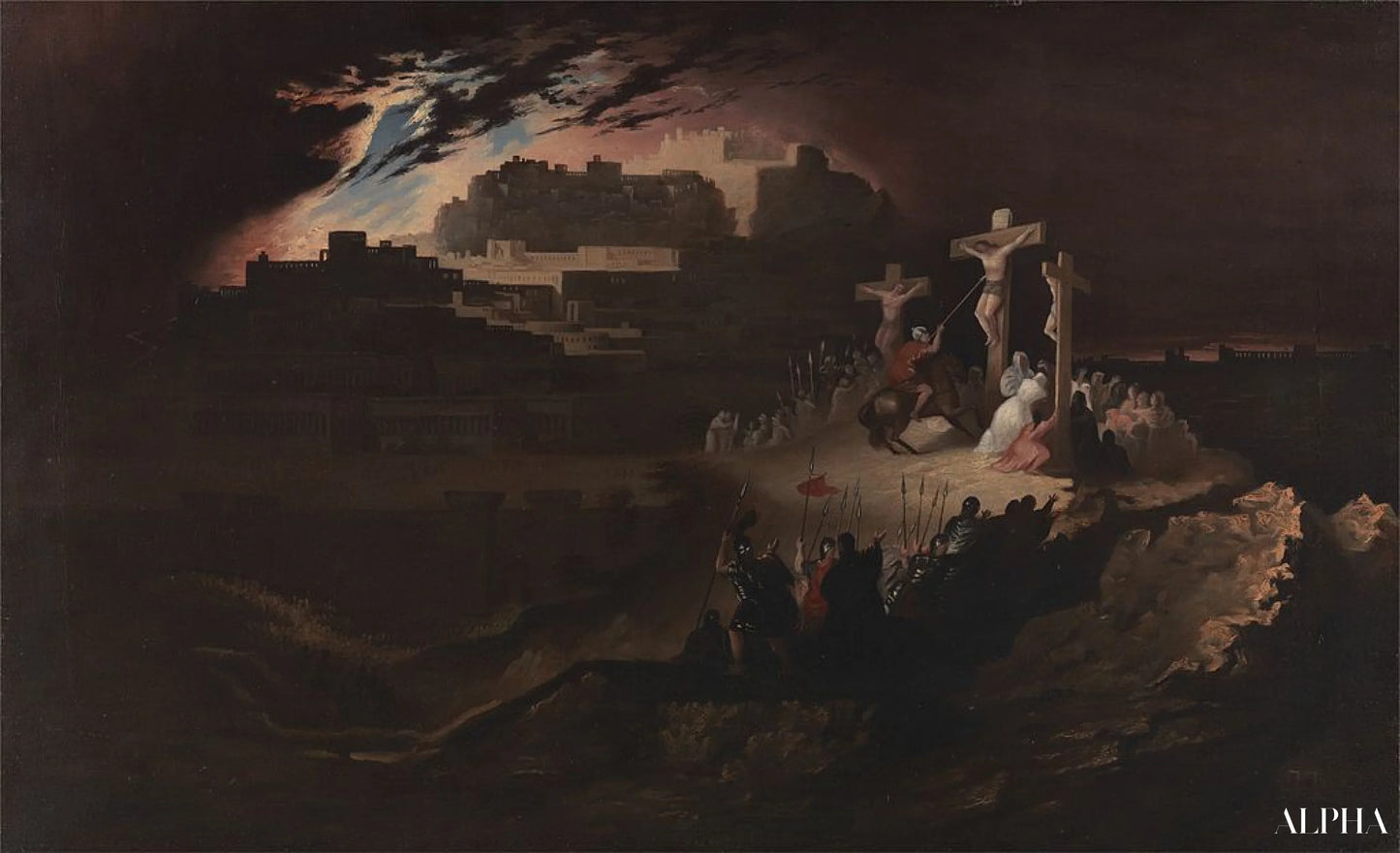 Calvaire - John Martin - Reproductions de tableaux et peintures haut de gamme