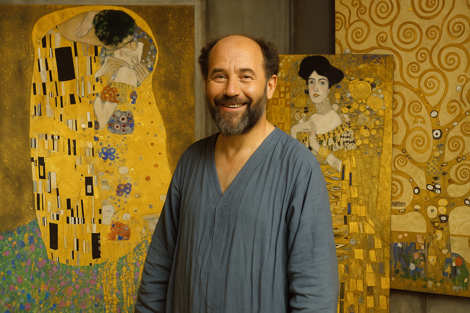 Kim był Gustav Klimt? Zanurz się w złotym świecie wiedeńskiego mistrza.