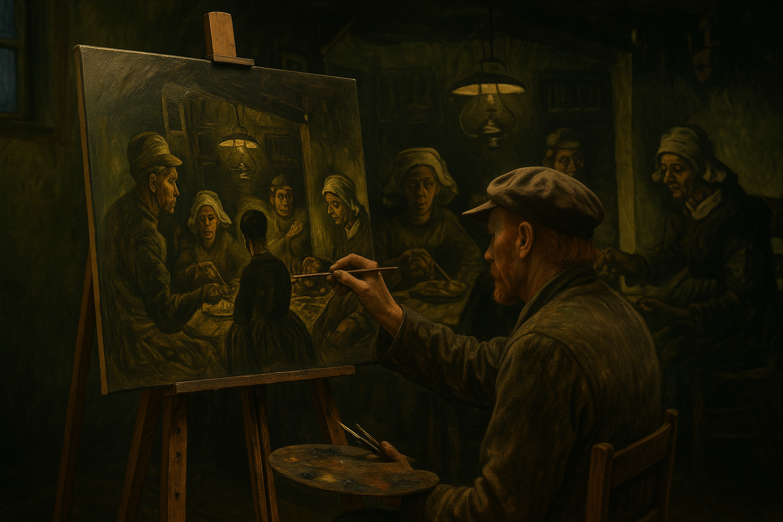 Van Gogh Jedzący ziemniaki: surowe i poruszające arcydzieło