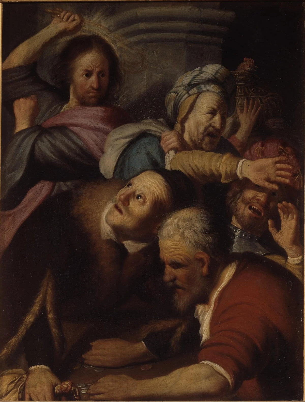Jésus chassant les marchands du Temple de Rembrandt, 1626