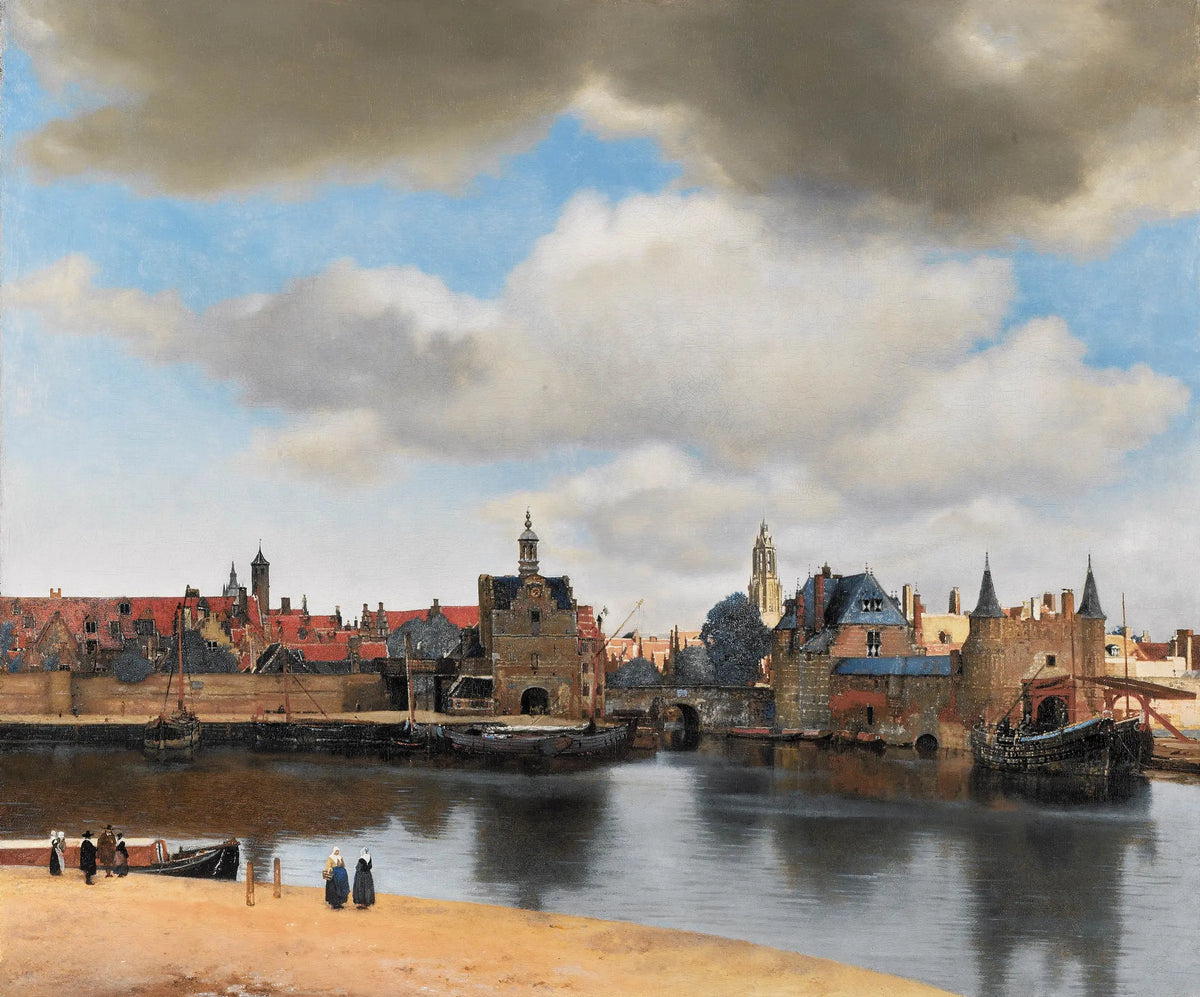 Vue de Delft de Johannes Vermeer, vers 1660-1661, Mauritshuis