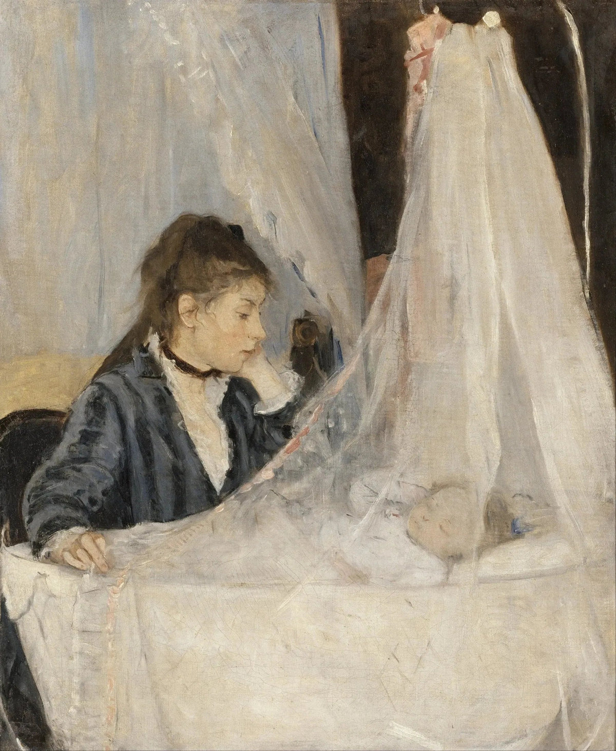 Le Berceau - Berthe Morisot image 1 copie de tableau peinte à la main