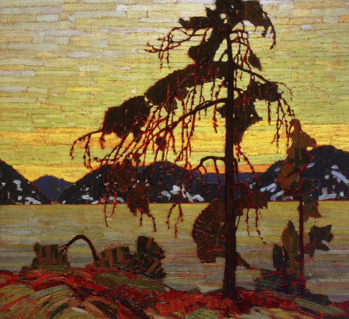 Le pin gris, peinture de Tom Thomson