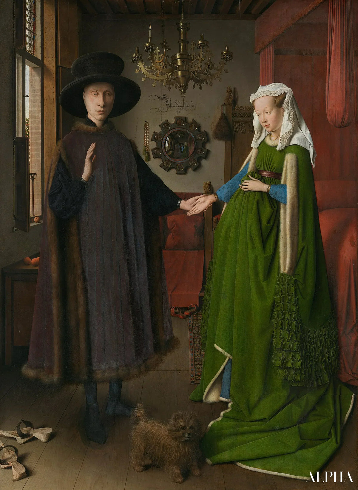 Le Portrait des époux Arnolfini de Jan van Eyck, peinture flamande