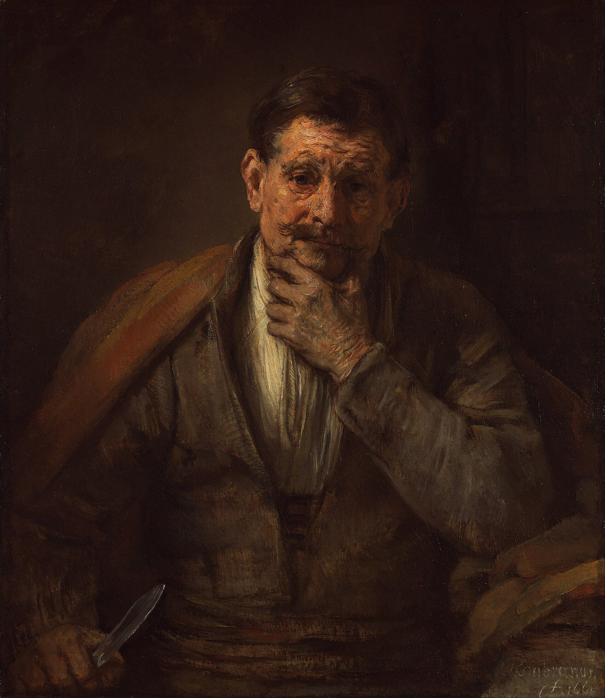 Saint Barthélemy de Rembrandt, 1661, J. Paul Getty Museum