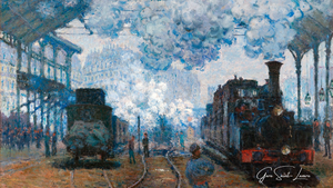 10 Słynnych Obrazów Stacji Saint-Lazare – Claude Monet