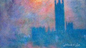 15 Słynnych Obrazów Parlamentu w Londynie – Claude Monet