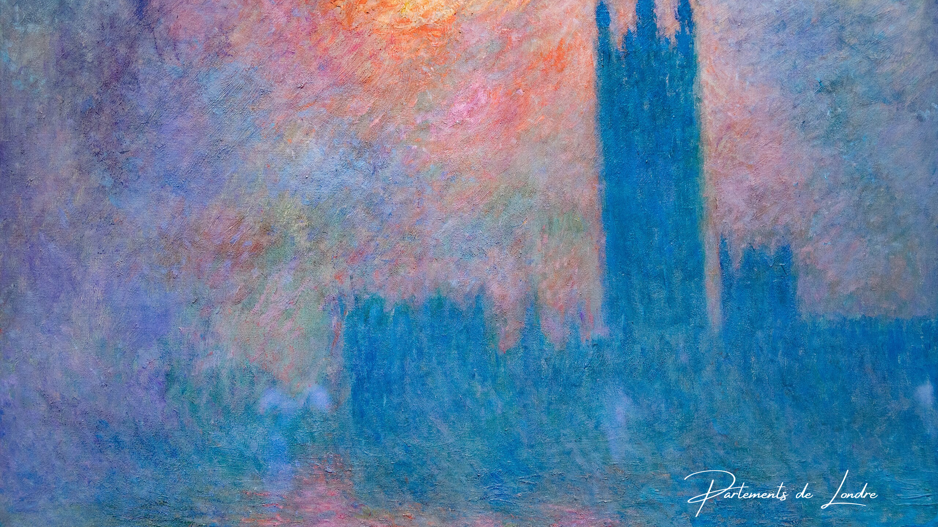 Reproductions de Tableaux de la Série des Parlements de Londres de Claude Monet