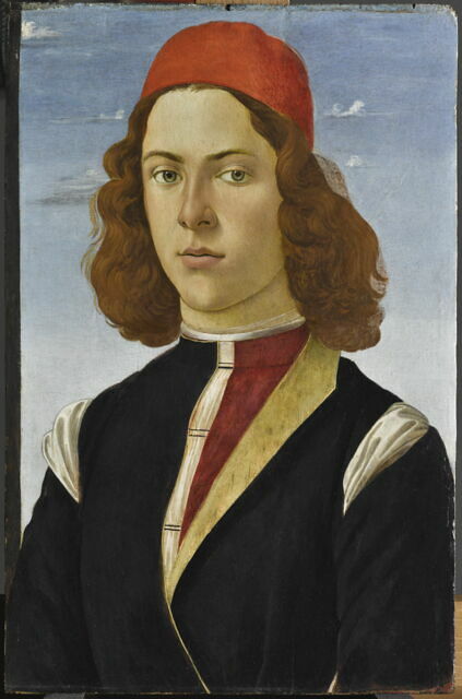 Portret młodego mężczyzny – Krąg Botticellego (ok. 1475-1500)
