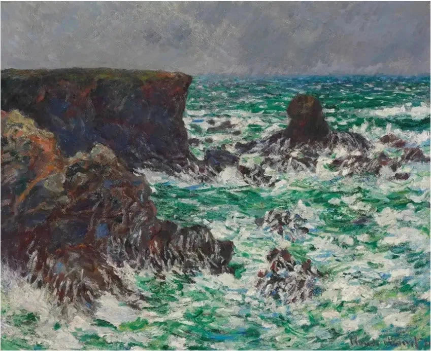Skały w Port-Coton, Lion Rock - Claude Monet