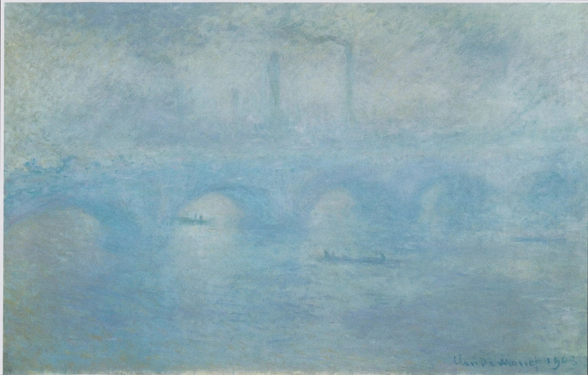 Most Waterloo, efekt mgły - Claude Monet