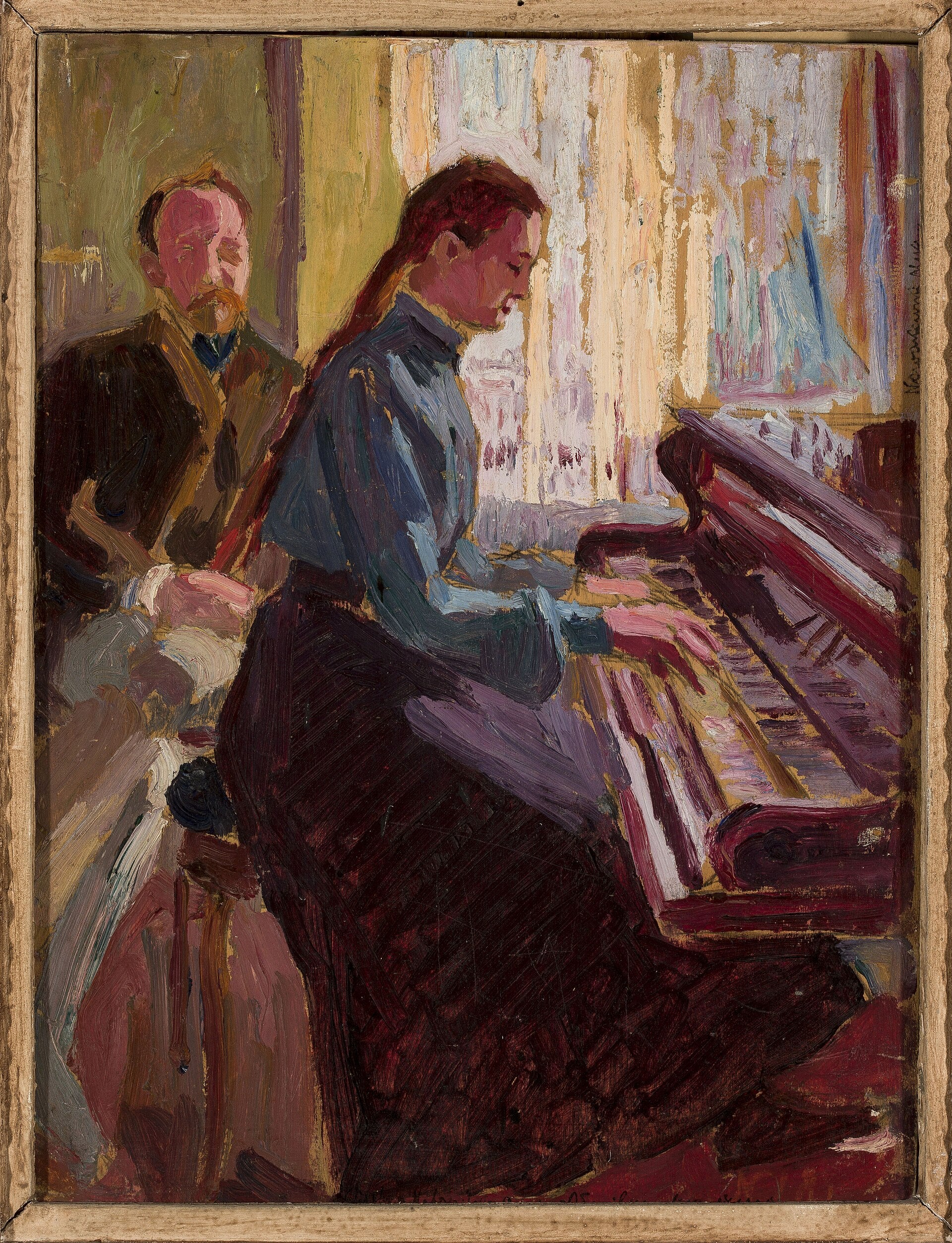 Au piano, Oleksa Novakivsky, 1905