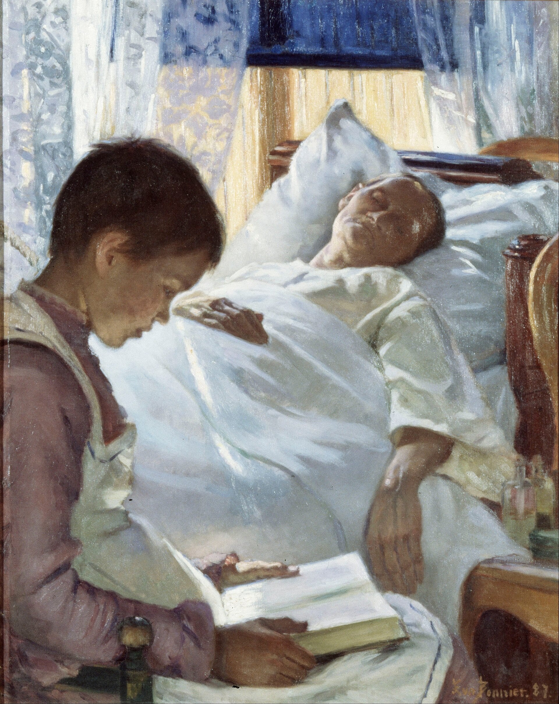 Reflet en bleu, Eva Bonnier, 1887