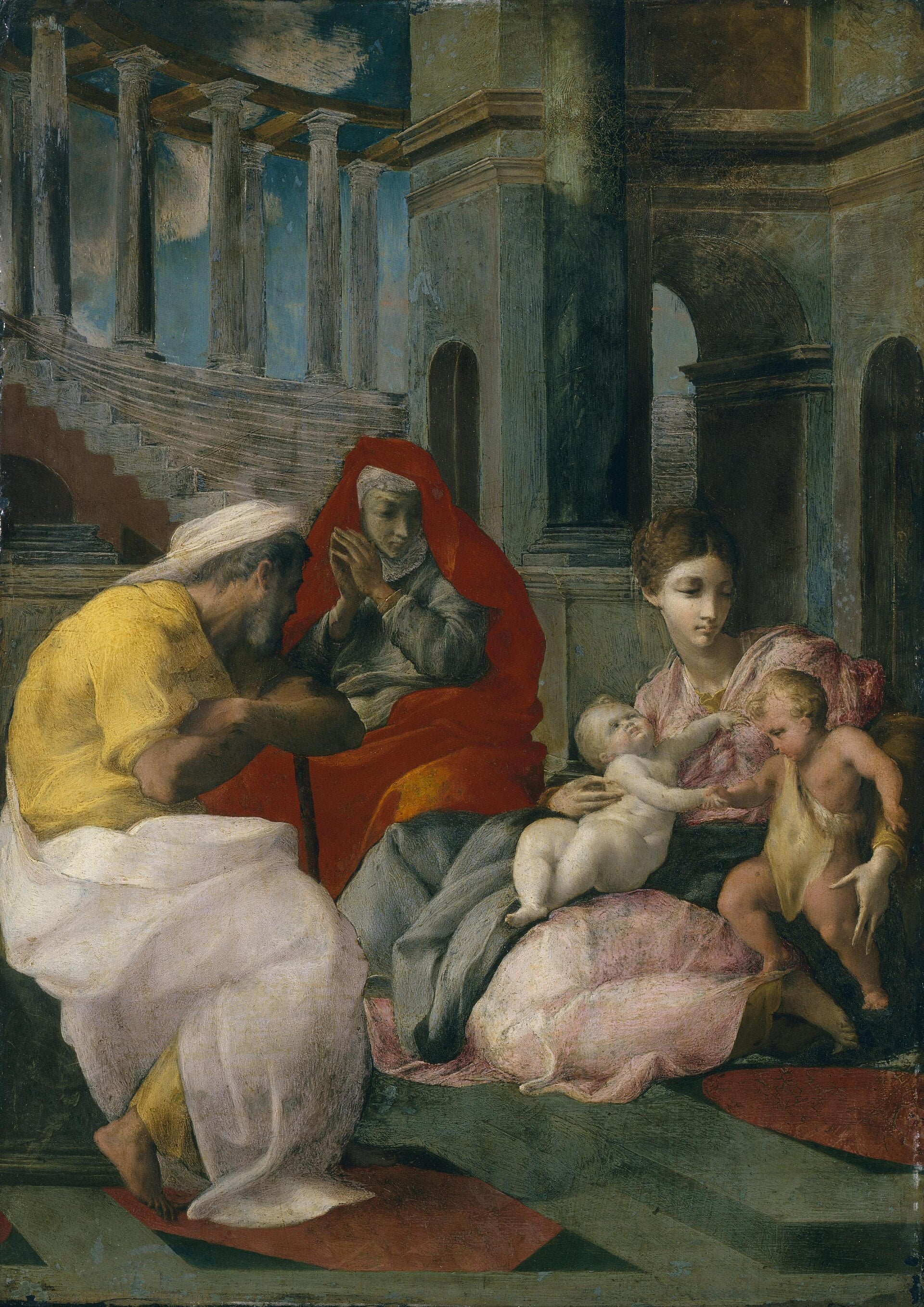 La Sainte Famille avec sainte Élisabeth - Francesco Primaticcio