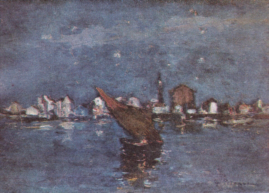 Venise la nuit, Gheorghe Petrașcu, 1989, peinture à l’huile
