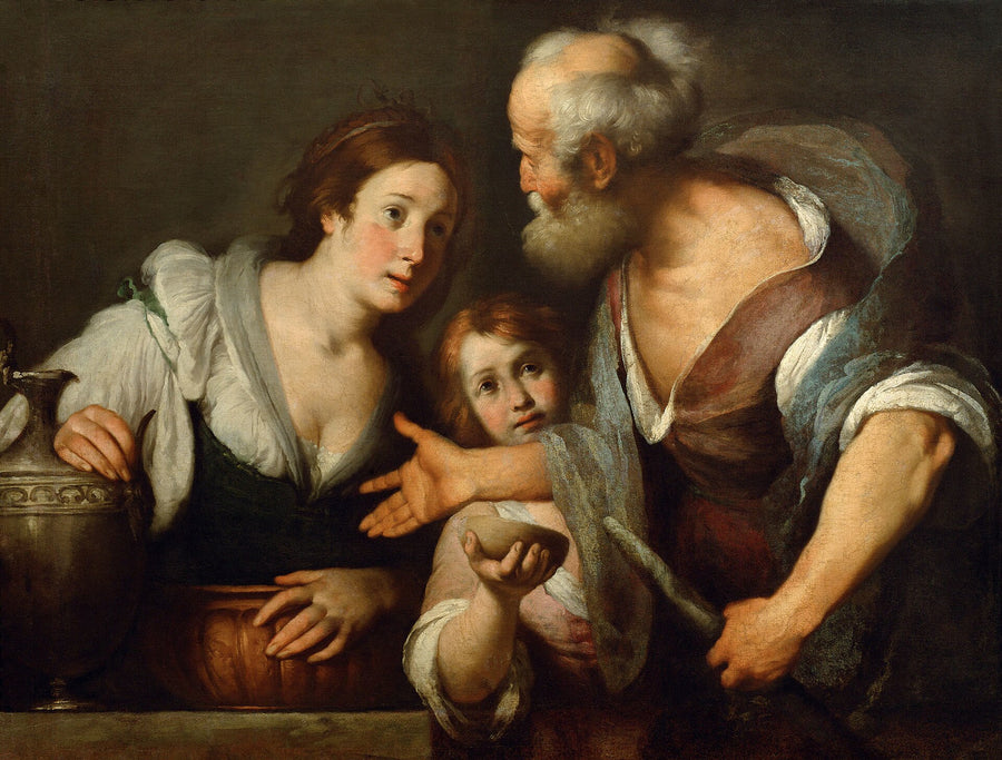 Élie et la veuve de Sarepta - Bernardo Strozzi