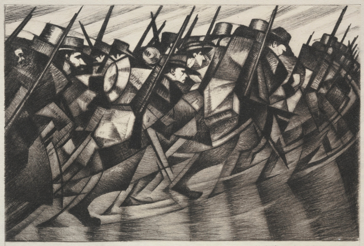 Returning to the Trenches - C. R. W. Nevinson