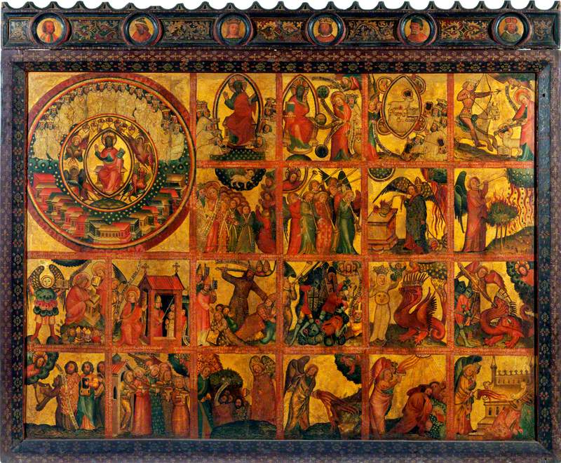 21 scènes de l’Apocalypse (triptyque retable panneau central) - Master Bertram - Alpha Reproduction