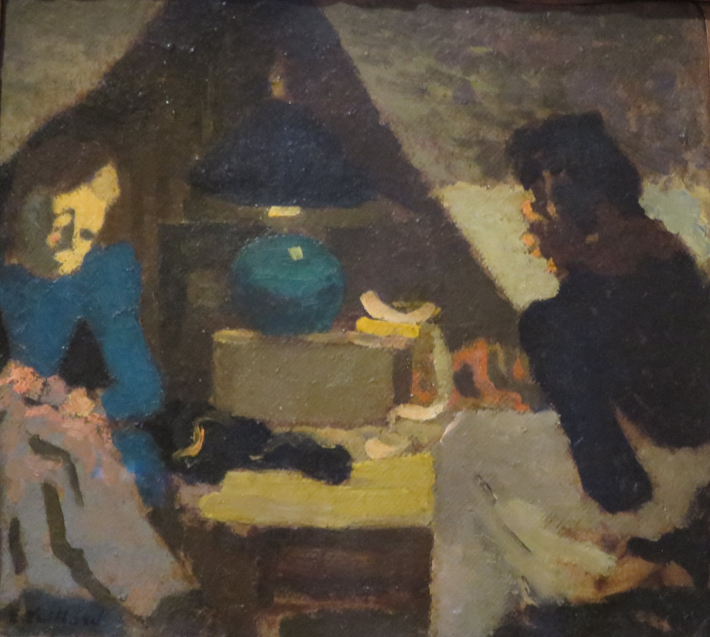 Deux couturières sous la lampe - Édouard Vuillard