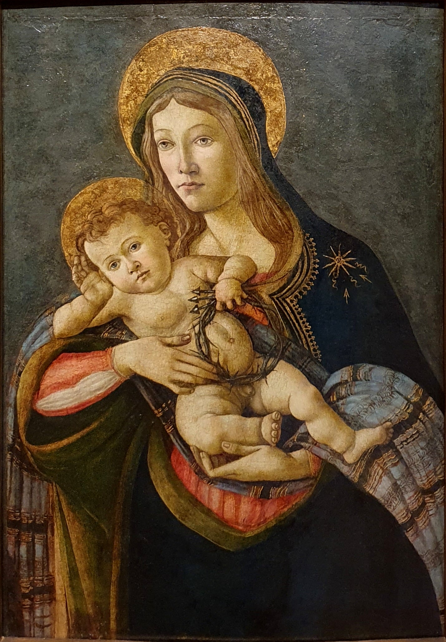 Madonna z Dzieciątkiem z koroną cierniową i trzema gwoździami - Sandro Botticelli