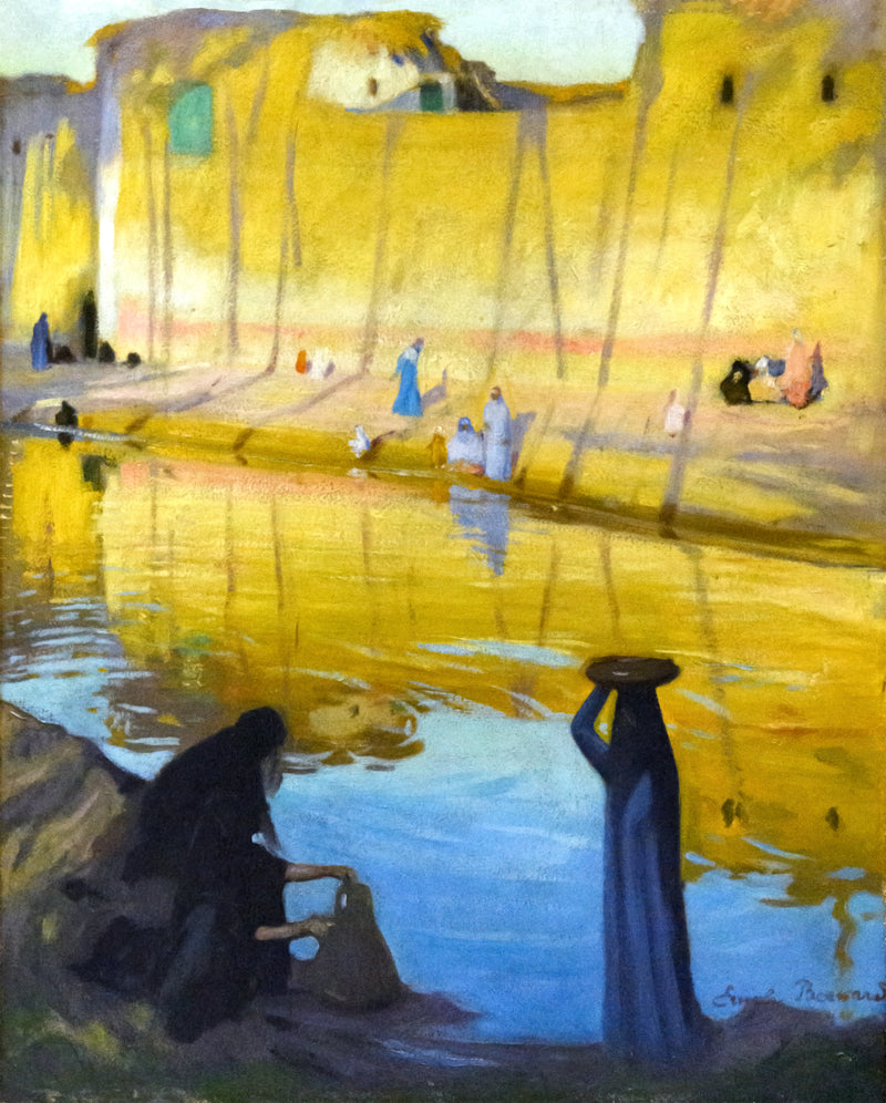 Brzegi Nilu w Marg, efekt wieczoru - Émile Bernard