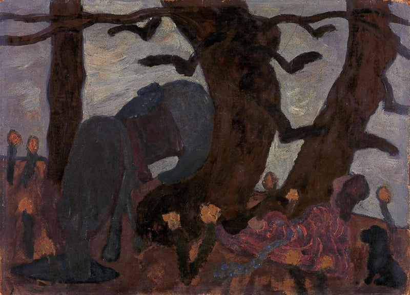 Die sieben Raben I (1905) - Paula Modersohn-Becker