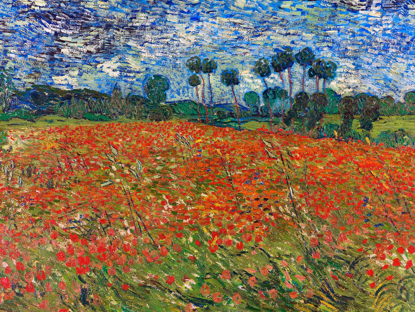 "Pole maków, Auvers-sur-Oise - Van Gogh"