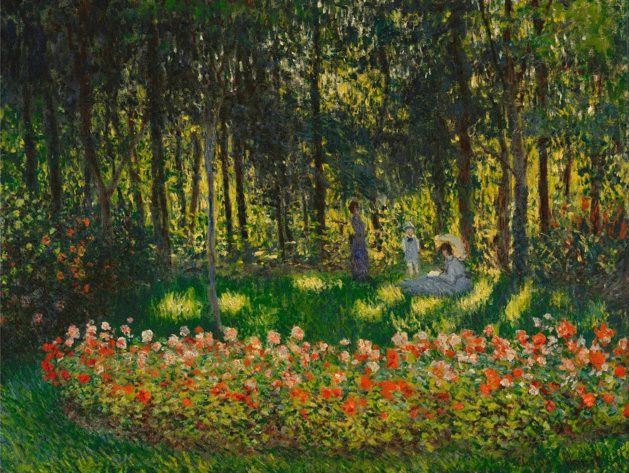 👨‍👩‍👧‍👦 Rodzina artysty w ogrodzie – Claude Monet (około 1875)