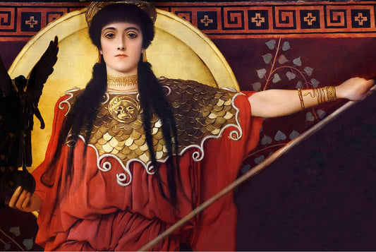 🛡️ Atena (szczegół Pallas Atena) – Gustav Klimt (około 1898)