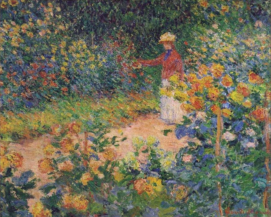 Ogród Claude'a Moneta w Giverny – około 1895