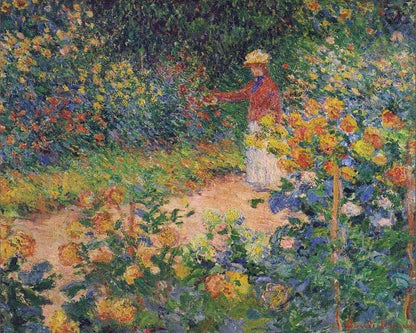 Ogród Claude'a Moneta w Giverny – około 1895