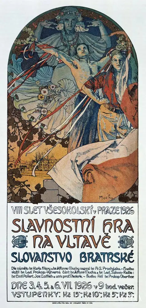 8ème festival Sokol à Prague - Mucha - Reproductions de tableaux et peintures haut de gamme