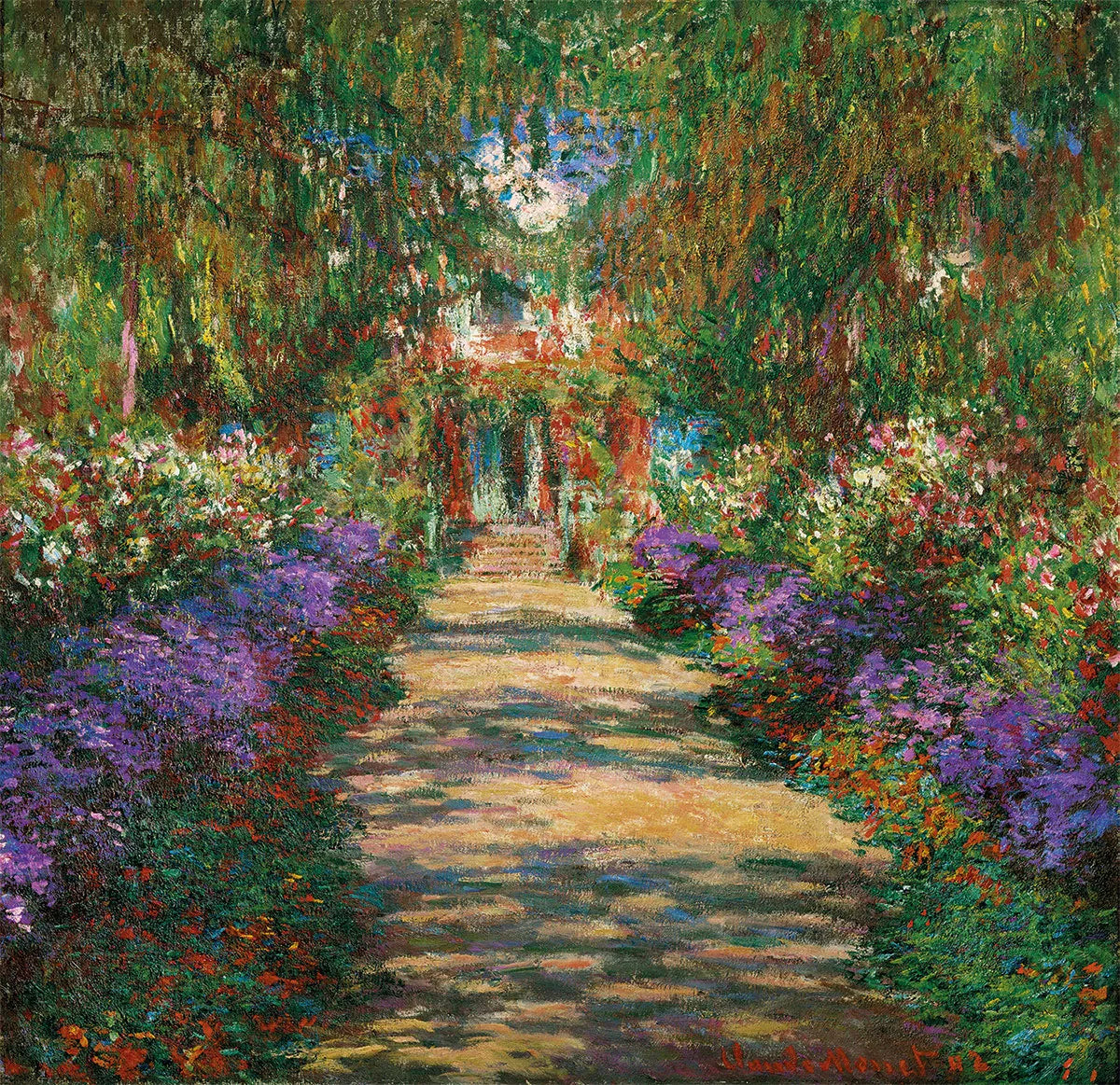 🎨 Aleja w Giverny – Claude Monet, około 1902