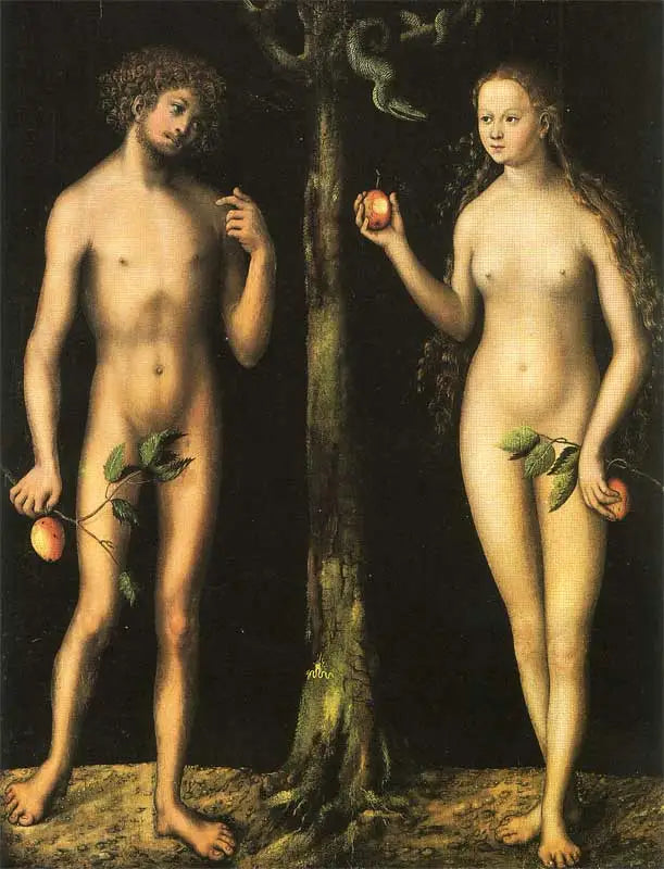 Adam i Ewa - Lucas Cranach Starszy